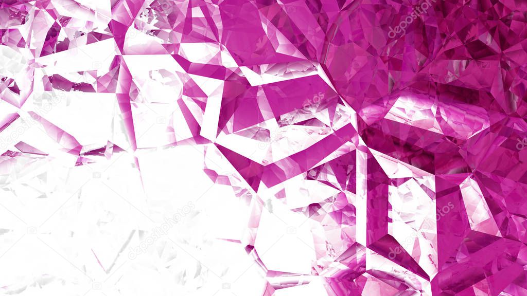 Pink and White Abstract Crystal Background