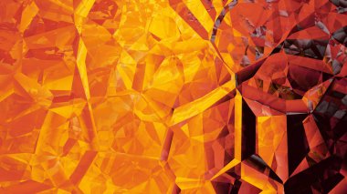 Kırmızı ve Sarı Kristal Arka Plan Görüntüsü