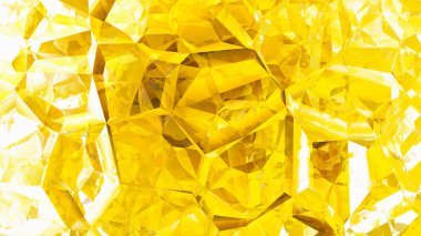Soyut Sarı ve Beyaz Kristal Arka Plan