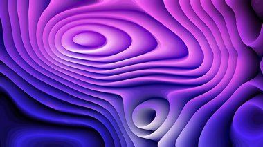 Soyut Mavi ve Mor Eğri Çizgiler Dalgalanma Arka Plan