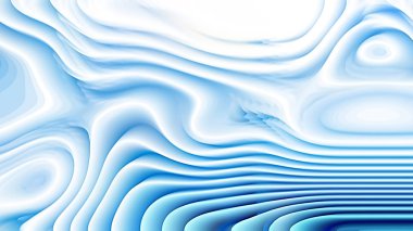 Mavi ve Beyaz Kavisli Arka Plan Dokusu