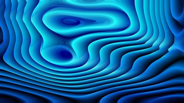 Soyut 3d Lacivert Kavisli Çizgiler Doku