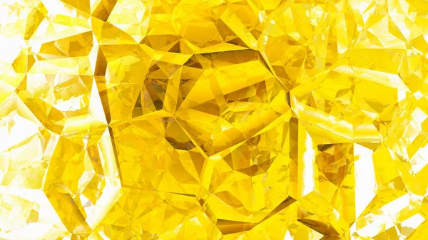 Soyut Sarı ve Beyaz Kristal Arka Plan