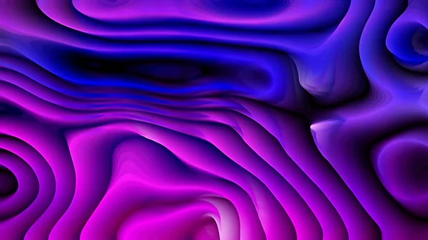 Абстрактні 3d Сині та фіолетові вигнуті лінії Тло — стокове фото