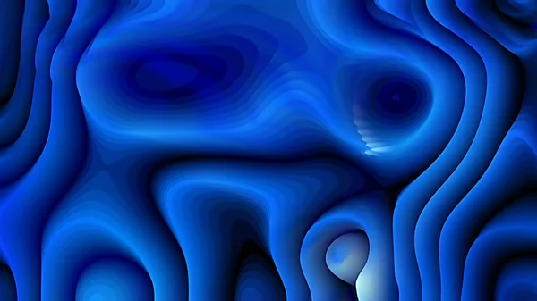 Linhas curvas azuis frescas Fundo de textura de ondulação — Fotografia de Stock