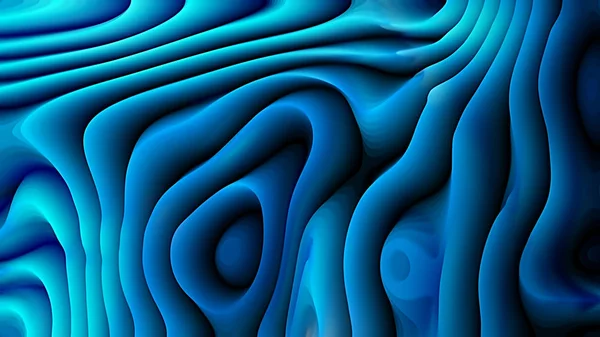 抽象的な3dダークブルーの曲線の背景 — ストック写真