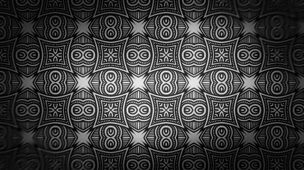 Black Decorative Pattern Background — Stock Photo, Image