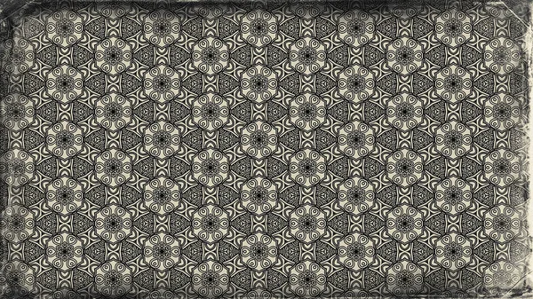Black and Brown Vintage Floral Pattern Wallpaper