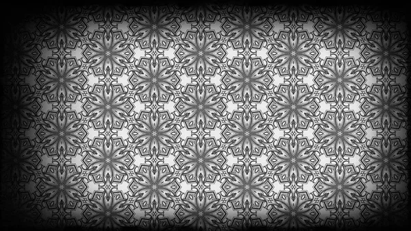 黒と灰色のヴィンテージ装飾装飾装飾の壁紙パターン — ストック写真