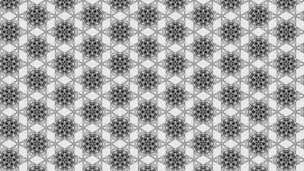 白黒の装飾パターンの背景 — ストック写真