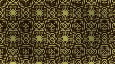 Kahverengi ve Altın Vintage Süs Desen Arka Plan