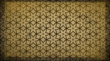 Koyu Kahverengi Vintage Dekoratif Çiçek Desen Duvar Kağıdı