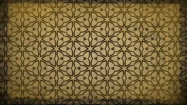 Koyu Kahverengi Vintage Dekoratif Çiçek Desen Duvar Kağıdı Tasarımı