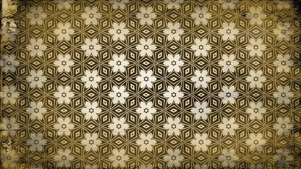 Vintage Çiçek Duvar Kağıdı Desen Şablonu