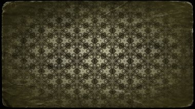 Vintage Çiçek Süs Desen Arka Plan Tasarım Şablonu