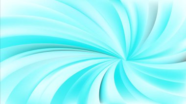 Turkuaz ve Beyaz Twist Swirl Rays Arka Plan Vektör Sanat