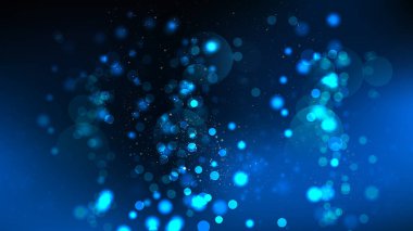 Siyah ve Mavi Bokeh Defocused Işıklar Arka Plan