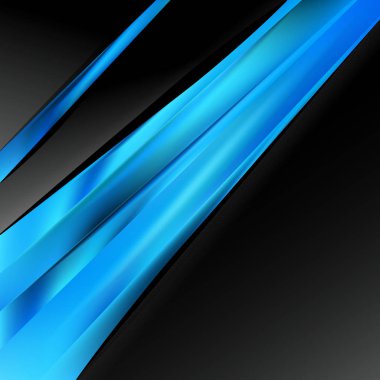 Siyah ve Mavi Broşür Tasarım Şablonu