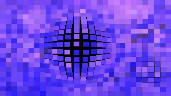 Preto Azul e Roxo Quadrado Mosaico Fundo Vector Gráfico — Fotografia de Stock