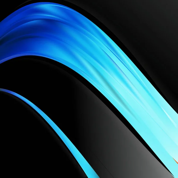Аннотация Black and Blue Wave Business Background — стоковое фото