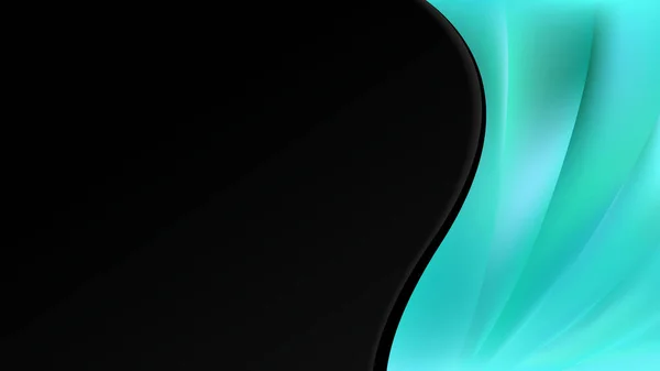 Black and Turquoise Wave Business Background