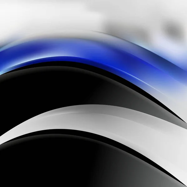 Blue Black and White Wave Business Fonde — стоковое фото