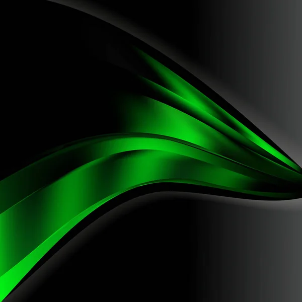 Abstract Cool Green Wave Business achtergrond illustratie — Stockfoto