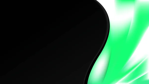 Verde preto e branco onda de fundo de negócios arte vetorial — Fotografia de Stock
