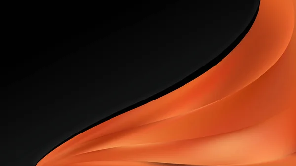 Orange och svart våg affärsbakgrund vektor konst — Stockfoto