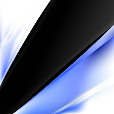 Soyut Mavi Siyah Beyaz Broşür Tasarım Grafiği