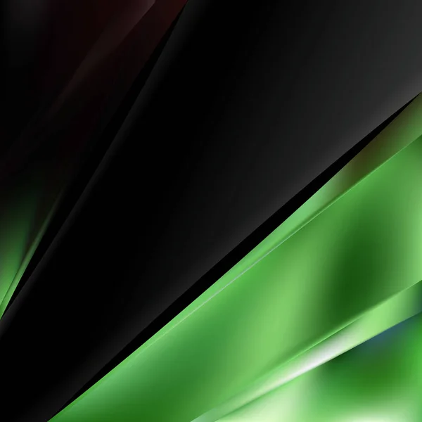 Streszczenie zielony i czarny Broszura projekt Szablon Vector Graphic — Zdjęcie stockowe