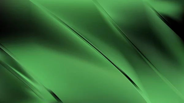 녹색 및 검은색 대각선 광택 선 배경 — 스톡 사진