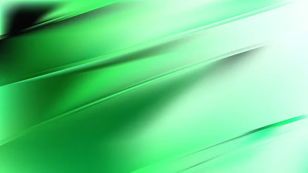 Linhas brilhantes diagonais verdes e brancas ilustração do vetor do fundo — Fotografia de Stock