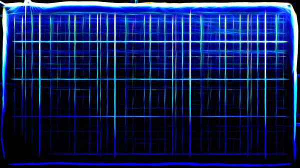 Astratto freddo blu frattale linee di luce immagine di sfondo — Foto Stock