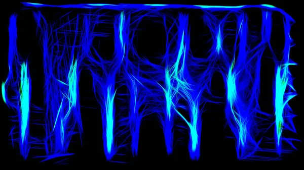 Abstracte koele blauwe Fractal achtergrondafbeelding — Stockfoto