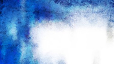 Mavi ve Beyaz Suluboya Arka Plan Doku Görüntüsü