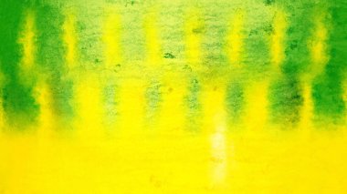 Yeşil ve sarı grunge suluboya doku