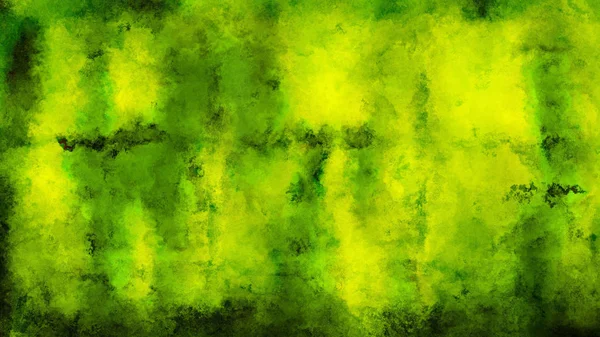 Siyah Yeşil ve Sarı Sıkıntılı Suluboya Arka Plan — Stok fotoğraf
