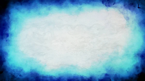 Kék és fehér grunge akvarell textúra háttér — Stock Fotó