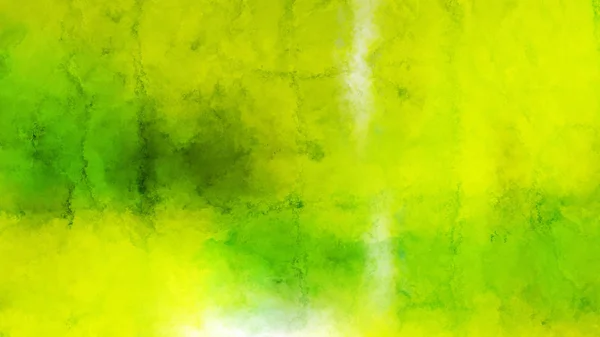 Yeşil ve sarı suluboya grunge doku arka plan — Stok fotoğraf