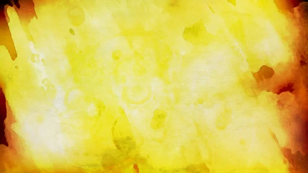 Oranje en gele aquarel grunge textuur achtergrondafbeelding — Stockfoto