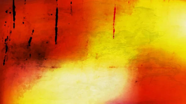 Vörös és sárga akvarell háttér textúra Image — Stock Fotó