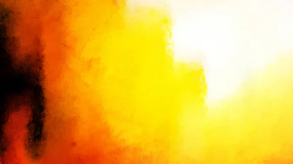 赤白と黄色のグランジ水彩画の背景 — ストック写真