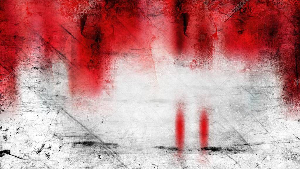 Red and White Grungy Background