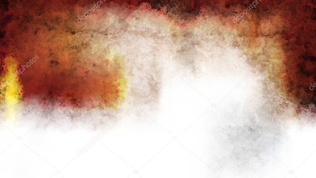 Brown and White Grunge Watercolor Background