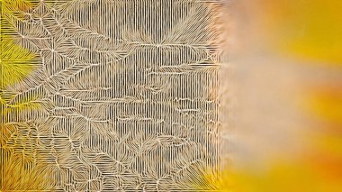 Sarı Çizgi Desenli Arkaplan Güzel Zarif Resim Sanat Tasarımı