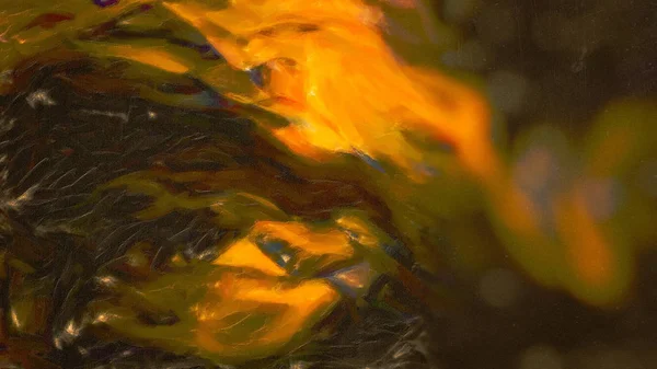 Woda Żółty Pomarańczowy Tło Piękny Elegancki Ilustracja Graficzny Sztuka Projekt — Zdjęcie stockowe
