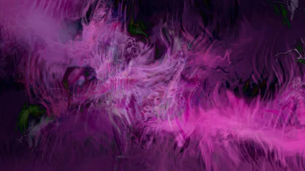 紫紫色分形艺术背景 美丽优雅 插图图形艺术设计 — 图库照片