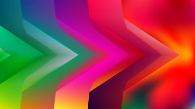 Yeşil Turuncu Mavi Arka Plan