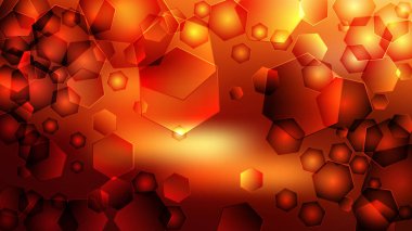 Kırmızı Turuncu Kalp Arka Plan